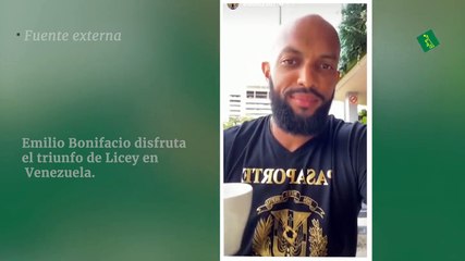 Emilio Bonifacio disfruta el triunfo de Licey en Venezuela