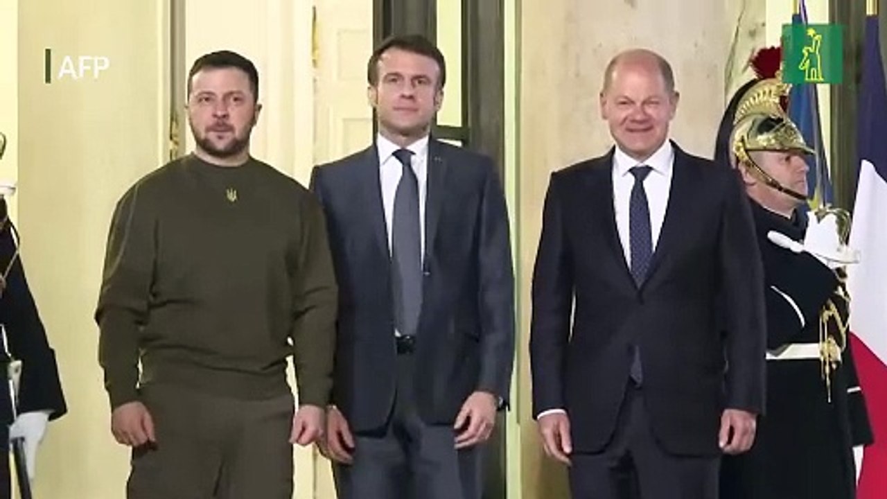 De visita en Francia, Zelenski pide más armas a sus aliados de occidente
