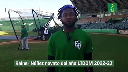 Rainer Núñez novato del año LIDOM 2022-23
