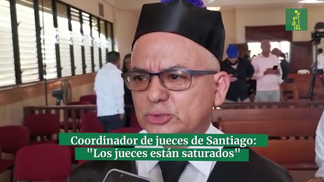 Coordinador de jueces de Santiago: Los jueces están saturados