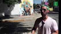 Mural de Messi y la Copa del Mundo celebra la victoria mundialista