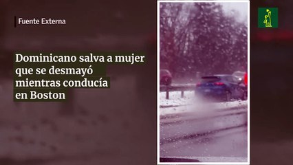 Dominicano salva a mujer que se desmayó mientras conducía en Boston