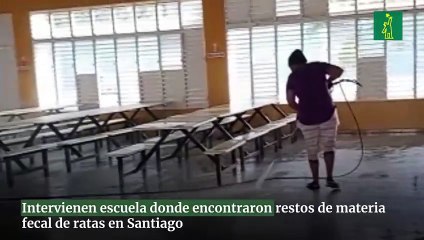 Intervienen escuela donde encontraron restos de materia fecal de ratas en Santiago