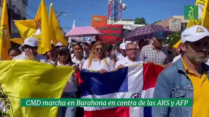 CMD marcha en Barahona en contra de las ARS y AFP