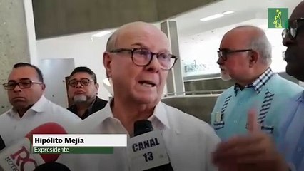 Hipólito Mejía sobre la contienda electoral: "Luis no tiene competencia"