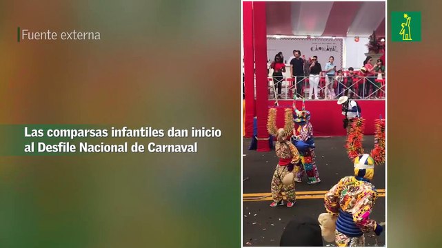 Las comparsas infantiles dan inicio al Desfile Nacional de Carnaval