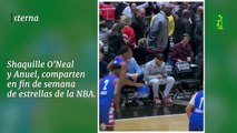 Shaquille O'Neal, y Anuel, comparten  en fin de semana  de estrellas de la NBA