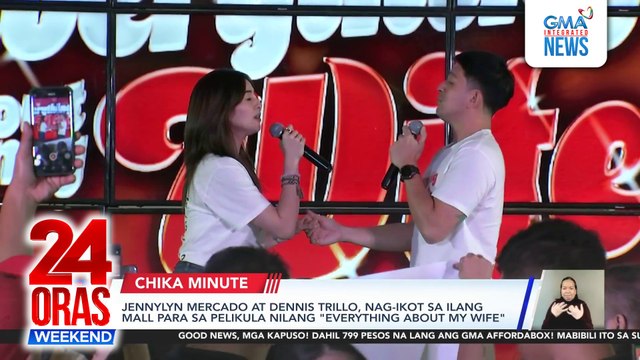 Jennylyn Mercado at Dennis Trillo, nag-ikot sa ilang mall para sa pelikula nilang Everything About My Wife | 24 Oras Weekend