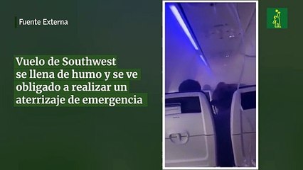 Vuelo de Southwest se llena de humo y se ve obligado a realizar un aterrizaje de emergencia