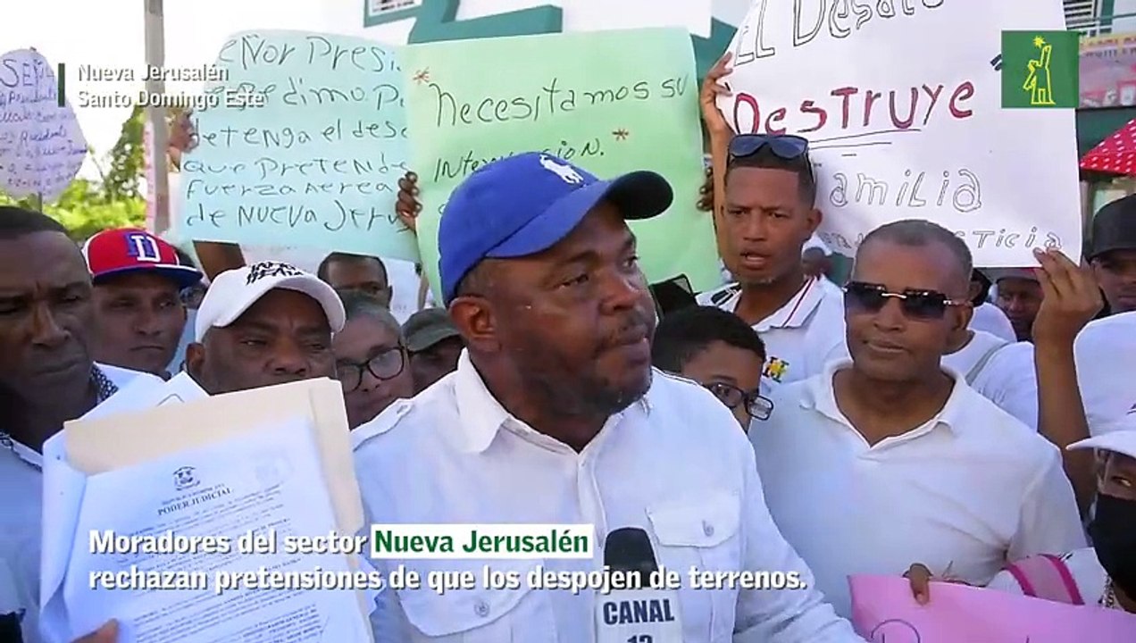 Moradores del sector Nueva Jerusalén rechazan pretensiones de que los despojen de terrenos