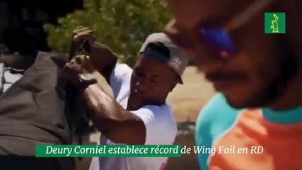 Deury Corniel establece récord de Wing Foil en RD