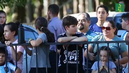 La Conmebol rinde homenaje al campeón del mundo, Argentina