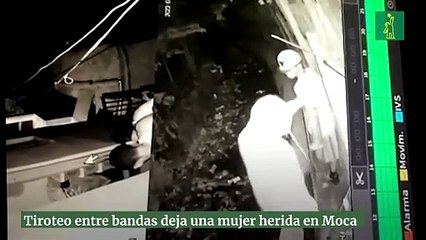 Tiroteo entre bandas deja una mujer herida en Moca