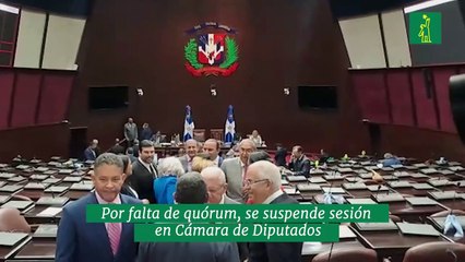 Por falta de quórum, se suspende sesión en Cámara de Diputados
