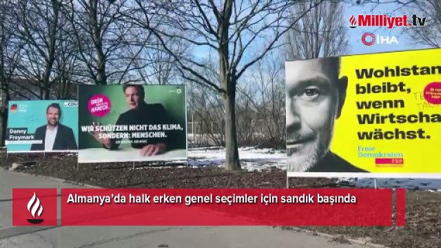 Almanya’da halk erken genel seçimler için sandık başında