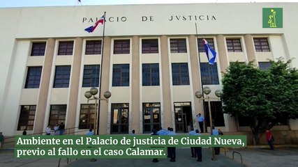 Ambiente en el Palacio de justicia de Ciudad Nueva, previo al fallo en el caso Calamar