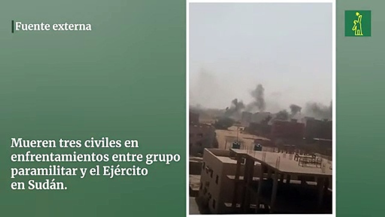 Mueren tres civiles en enfrentamientos entre grupo paramilitar y el Ejército en Sudán