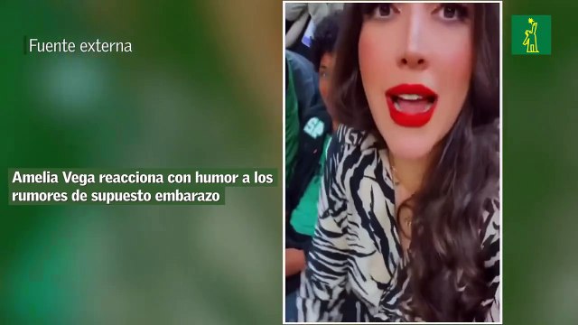 Amelia Vega reacciona con humor a los rumores de supuesto embarazo