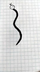 Serpente nero disegno