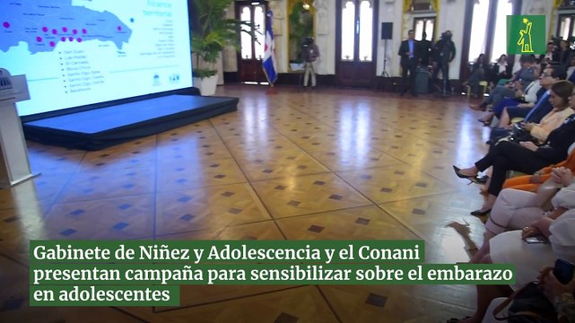Gabinete de Niñez y Adolescencia y el Conani presentan campaña para sensibilizar sobre el embarazo en adolescentes