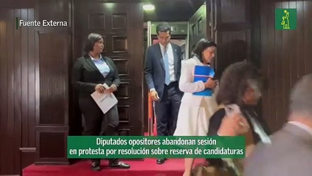 Diputados opositores abandonan sesión en protesta por resolución sobre reserva de candidaturas