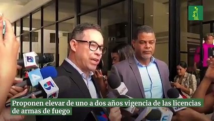 Proponen elevar de uno a dos años vigencia de las licencias de armas de fuego