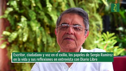 Escritor, ciudadano y voz en el exilio, los papeles de Sergio Ramírez en la vida y sus reflexiones en entrevista con Diario Libre
