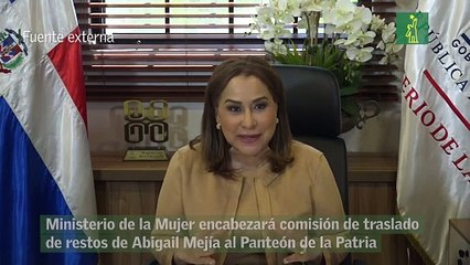 Ministerio de la Mujer encabezará comisión de traslado de restos de Abigail Mejía al Panteón de la Patria