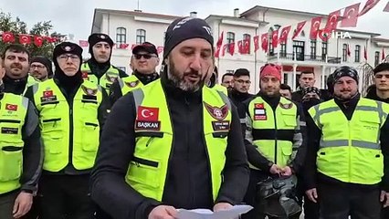 Motosikletlilerden ’katil bariyer’ eylemi