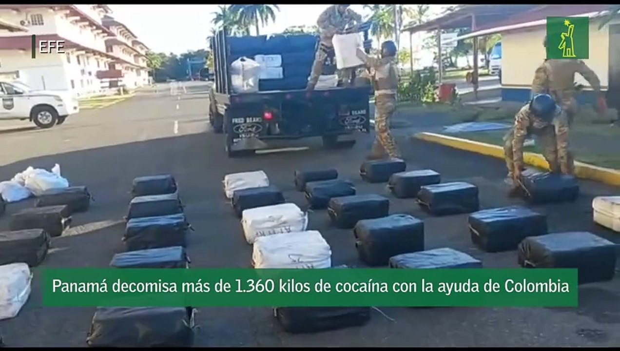 Panamá decomisa más de 1.360 kilos de cocaína con la ayuda de Colombia