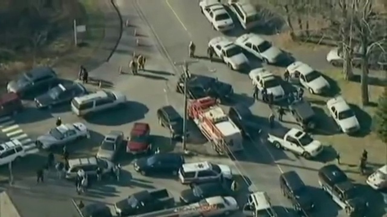 Sandy Hook: (Raw) Misc Clips Shows Shed Being Opened