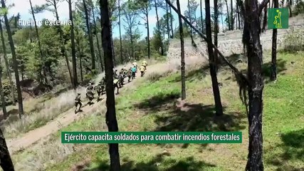 Ejército capacita soldados para combatir incendios forestales