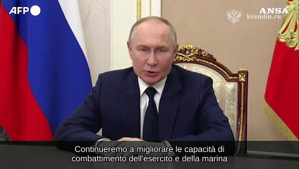 Putin, "i soldati russi difendono il futuro della Russia"