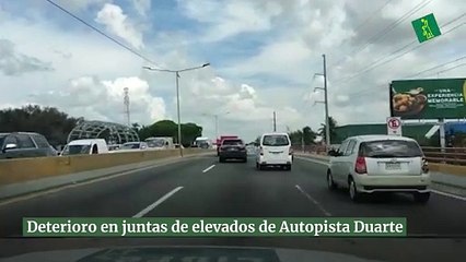 Deterioro en juntas de elevados de Autopista Duarte