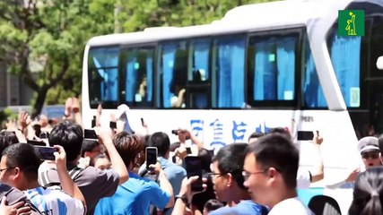Messi llega a Pekín donde se unirá a la concentración de la selección argentina