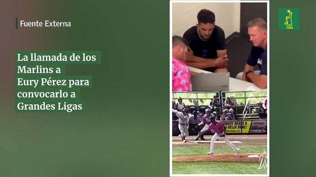 La llamada de los Marlins a Eury Pérez para convocarlo a Grandes Ligas