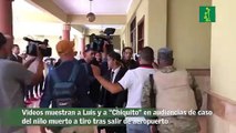 Videos muestran a Luis y a “Chiquito” en audiencias de caso del niño muerto a tiro tras salir de aeropuerto