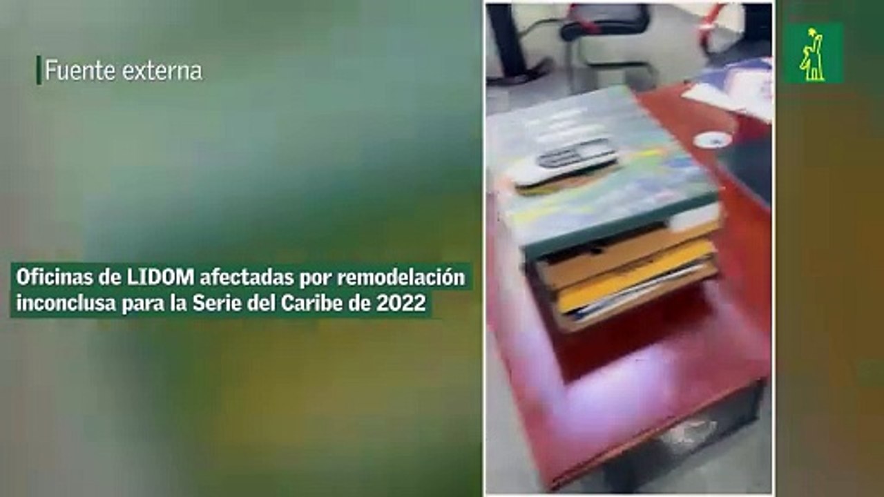 Oficinas de LIDOM afectadas por remodelación inconclusa para la Serie del Caribe de 2022