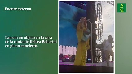 Lanzan un objeto en la cara de la cantante Kelsea Ballerini en pleno concierto