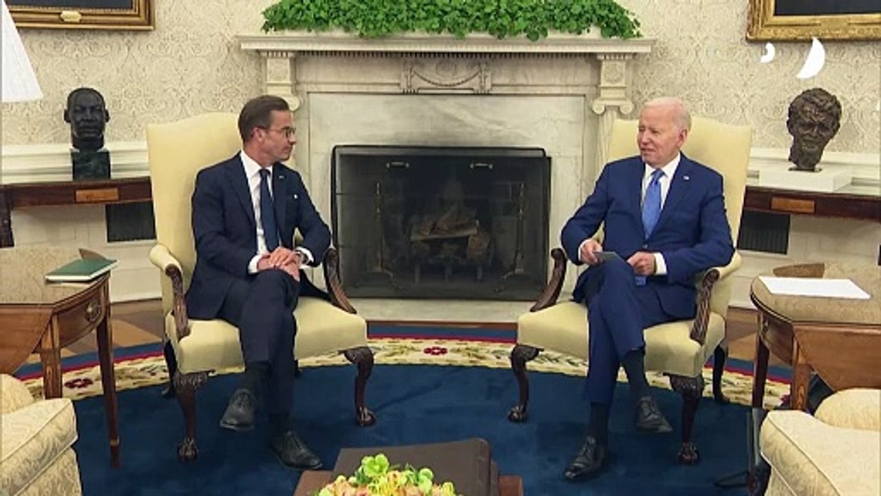 Biden reitera que quiere que Suecia ingrese en la OTAN