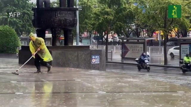 China enfrenta lluvias torrenciales del tifón Doksuri