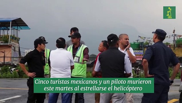 Llegan a Katmandú los restos de los mexicanos muertos en un helicóptero en Nepal