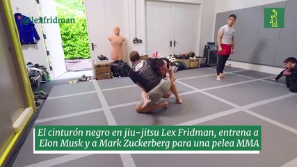 El cinturón negro en jiu-jitsu Lex Fridman, entrena a  Elon Musk y a Mark Zuckerberg para una pelea MMA