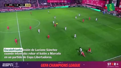 ¡Escalofriante! La grave lesión de Luciano Sánchez tras un planchazo de Marcelo