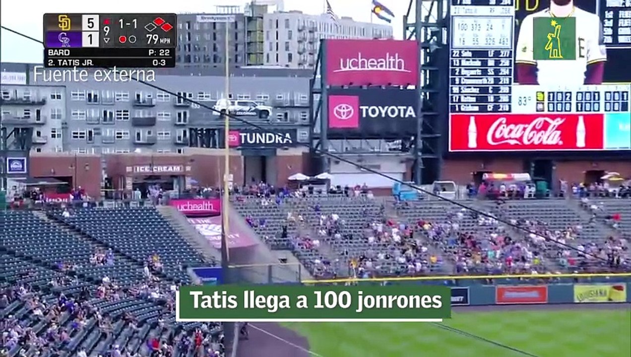 Tatis llega a 100 jonrones