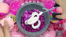 Satisfying Video Making Cute Pink Eyeshadow Slime Mixing Glitter Makeup Cosmetic