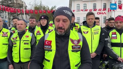 Tekirdağlı motorculardan ‘motorcu dostu bariyer’ eylemi