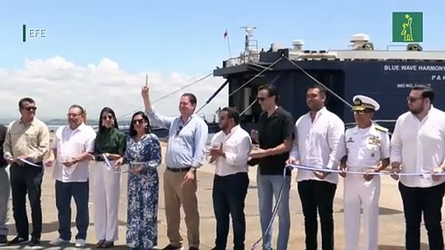 El Salvador inaugura las operaciones de un ferry de carga con destino a Costa Rica