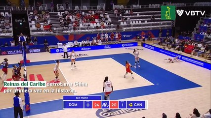 Reinas del Caribe logran dulce triunfo 3-2 a China al ganarle por primera vez en su historia