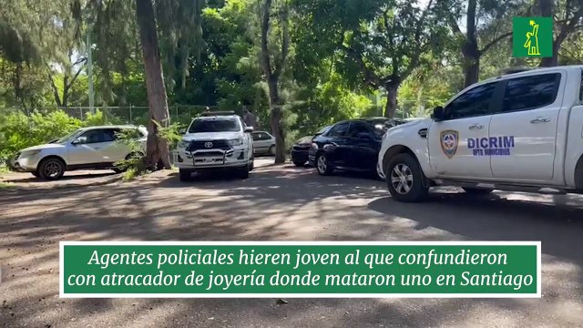 Agentes policiales hieren joven al que confundieron con atracador de joyería donde mataron uno en Santiago